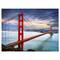 Designart - Golden Gate under Cloudy Sky - Sea Bridge Canvas Art Print